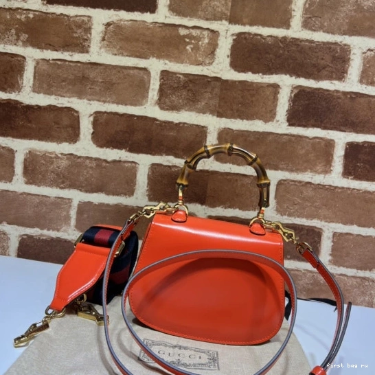 First bag ru Bamboo Mini with bag top GUCCI handle 0812